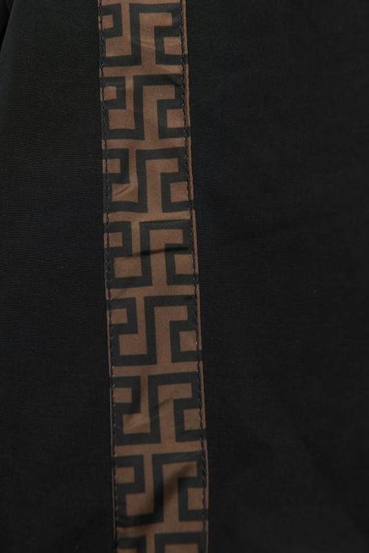 Černá prošívaná oboustranná bunda