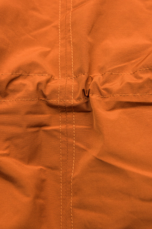 Zimní parka oboustranná cihlová/modrá