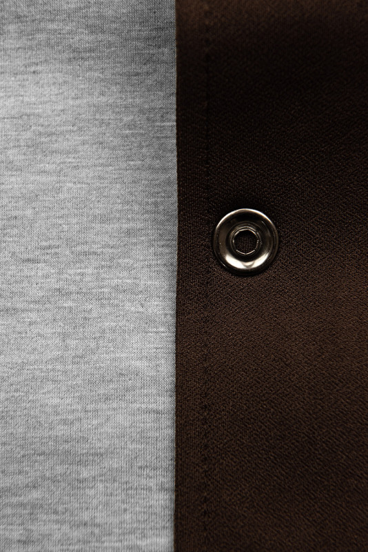 Čokoládově hnědá tunika na zapínání