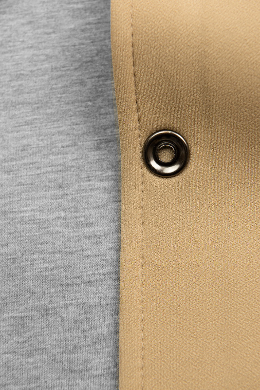 Béžová tunika na zapínání