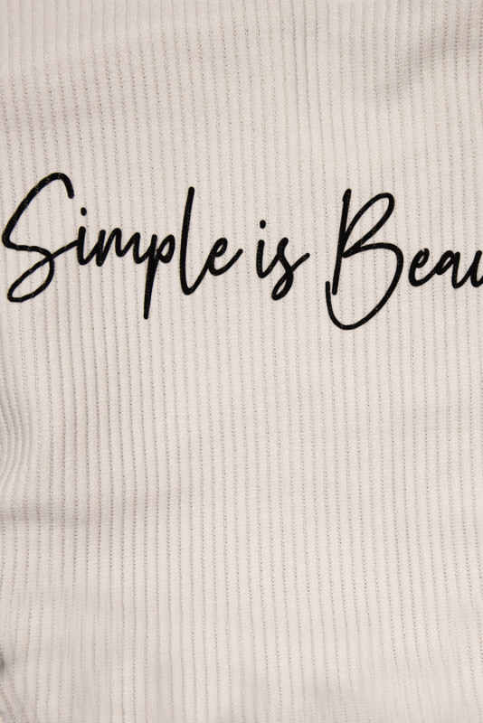 Ecru plus size šaty SIMPLE IS BEAUTIFUL