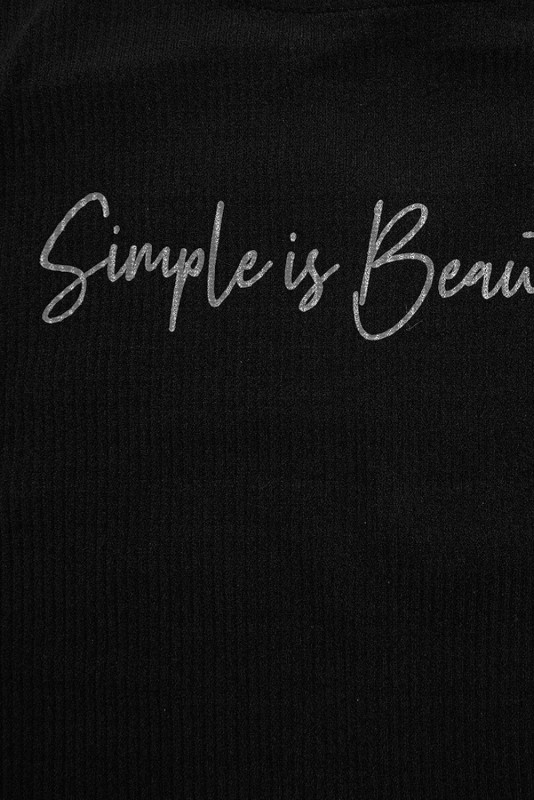 Černé plus size šaty SIMPLE IS BEAUTIFUL