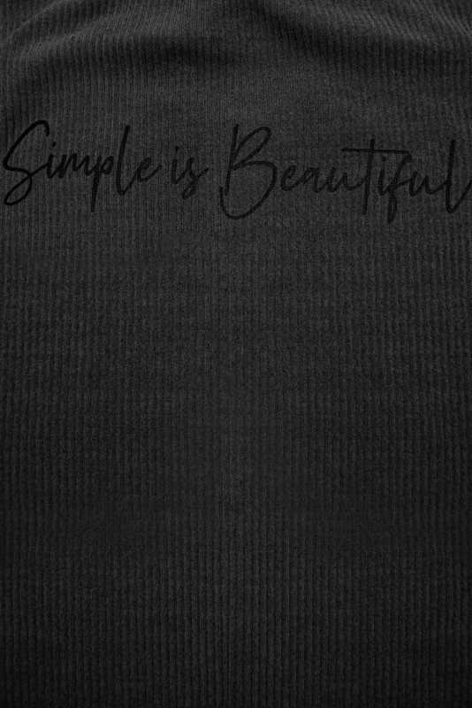 Tmavě šedé plus size šaty SIMPLE IS BEAUTIFUL