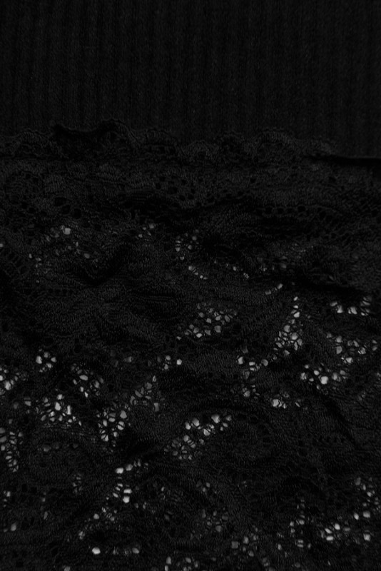 Černé šaty s krajkou