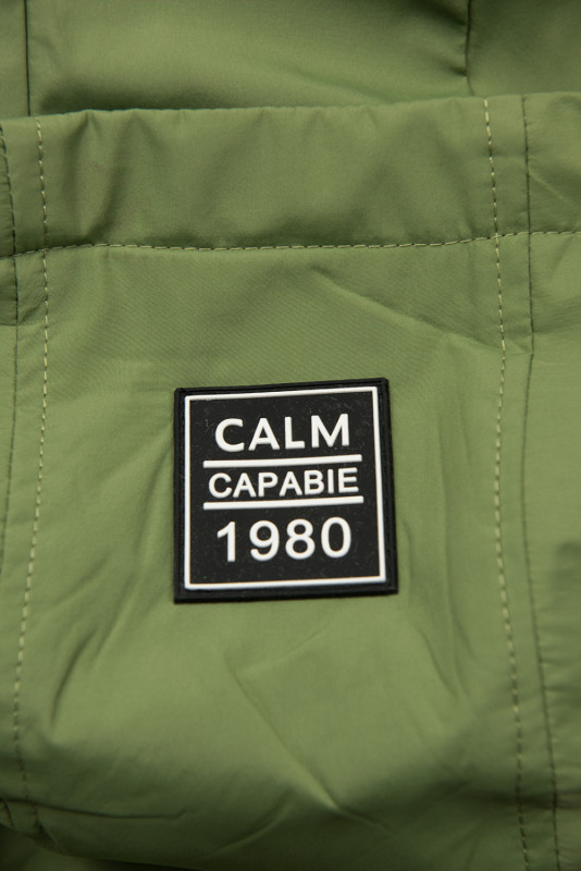 Tmavě zelená přechodná parka CALM