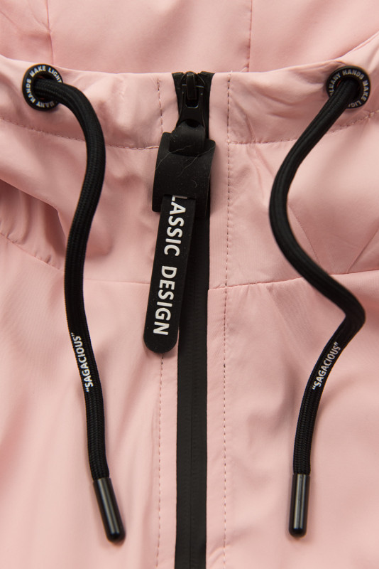 Růžová přechodná parka CLASSIC