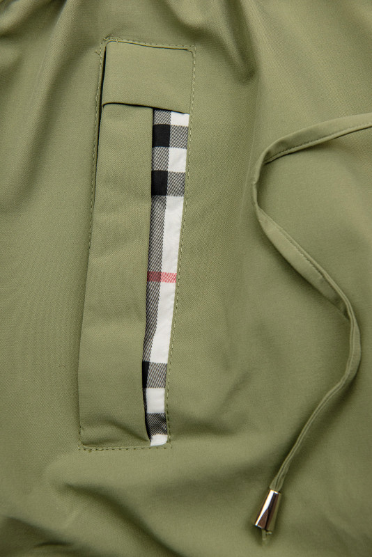 Khaki přechodný trenčkot