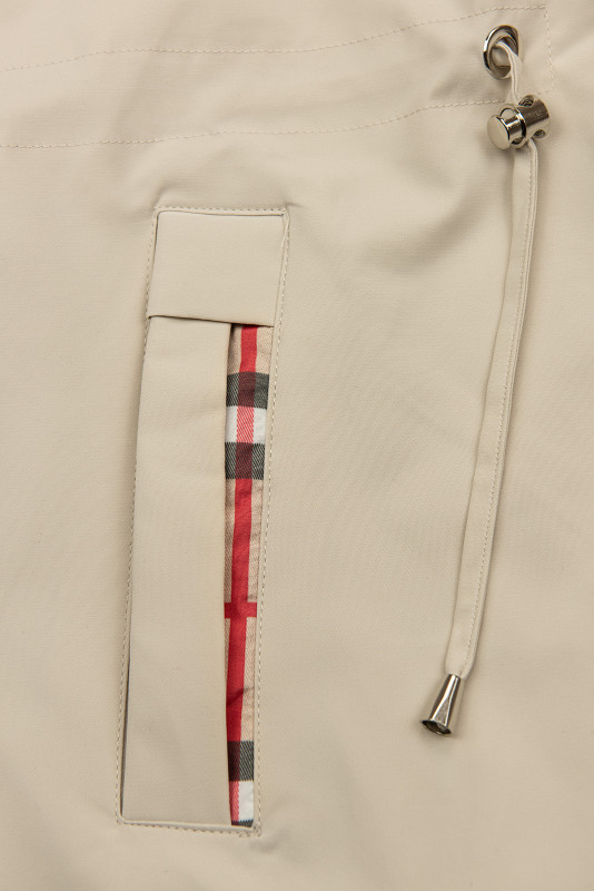 Krémový přechodný trenčkot