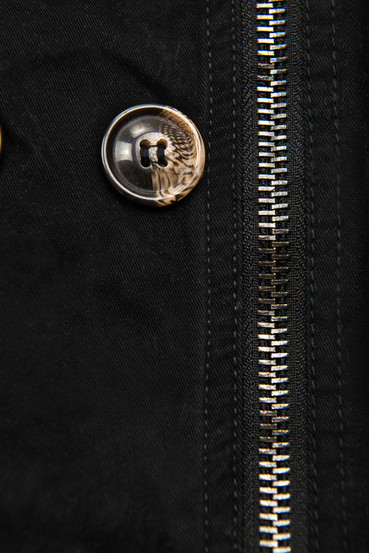 Černý kabát/trenčkot