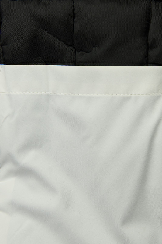 Bílá bunda/parka se stahováním v pase