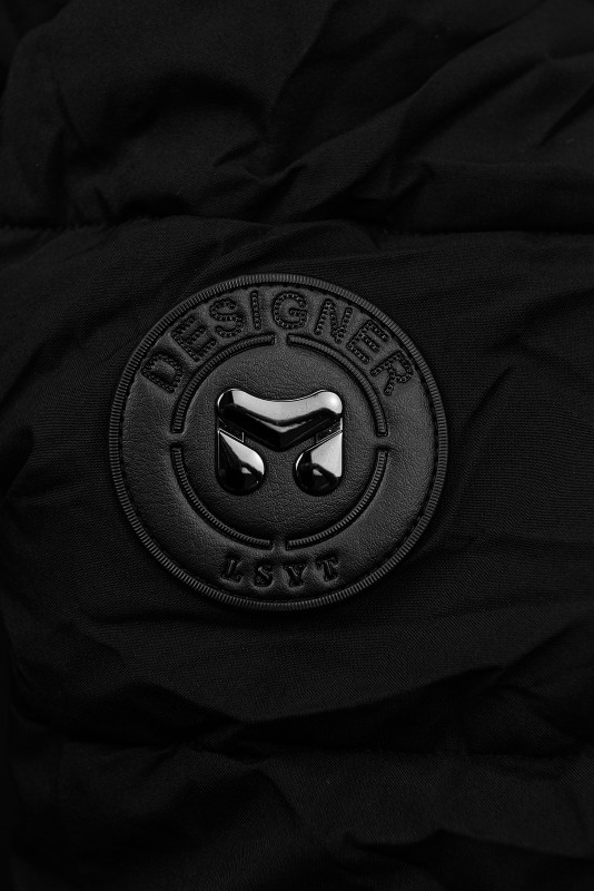 Černá teplá zimní bunda DESIGN