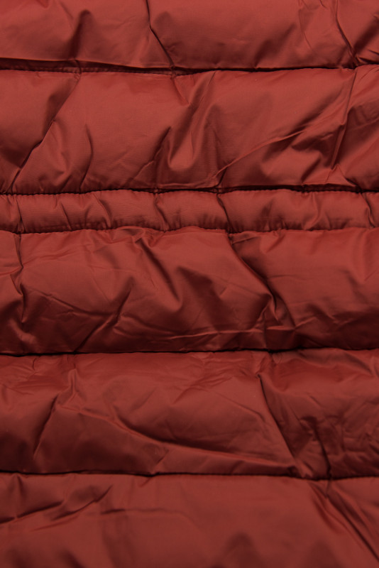 Cihlově červená/hnědá oboustranná zimní parka