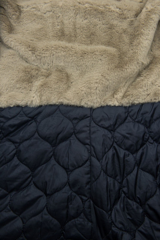 Přechodná parka se zateplením tmavě modrá