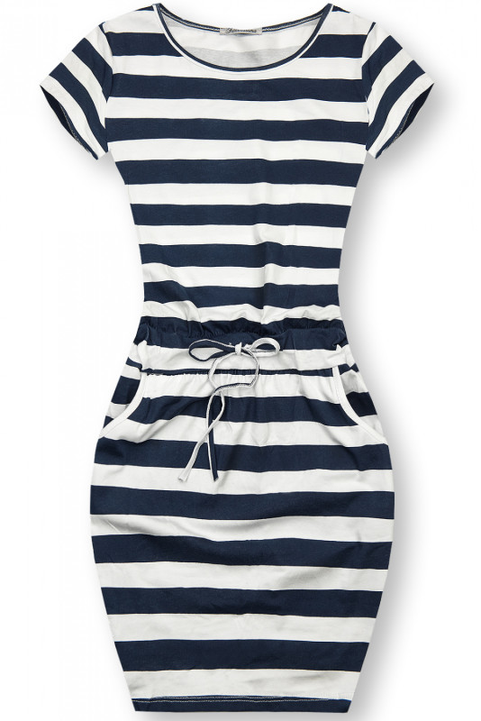 Pruhované bavlněné šaty X.