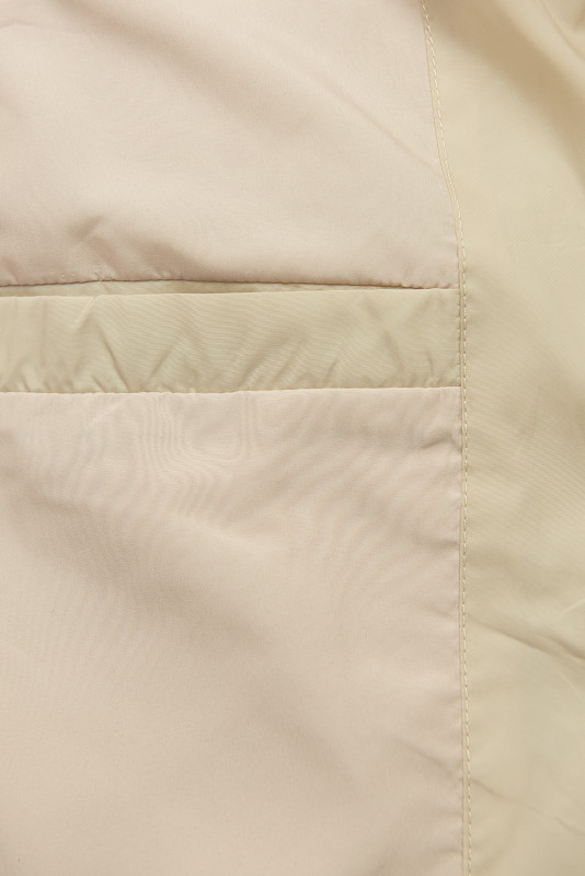 Přechodná bunda s kapucí béžová