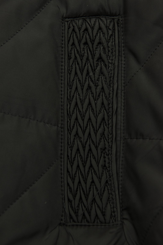 Přechodná bunda s kapucí černá