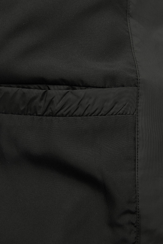 Přechodná bunda s kapucí černá