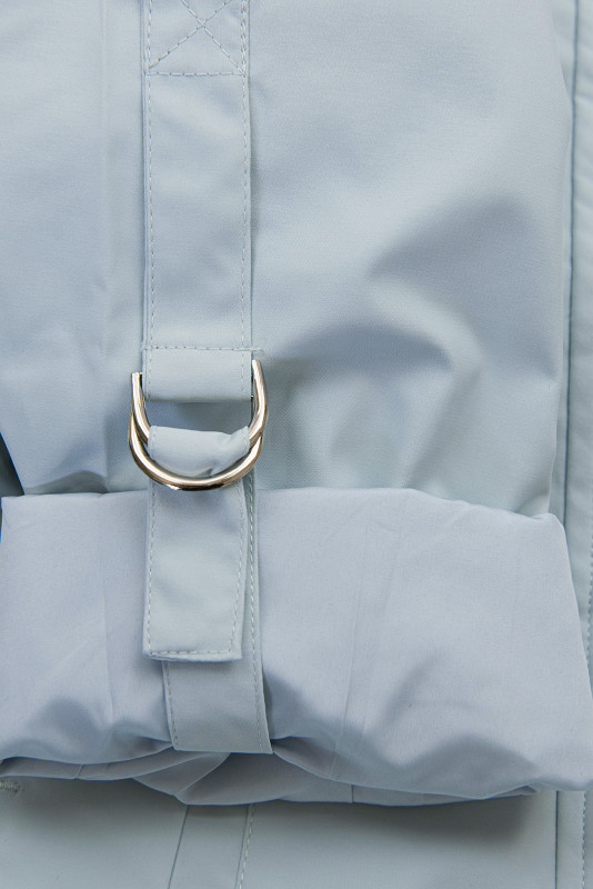 Světle modrá parka na jaro/podzim