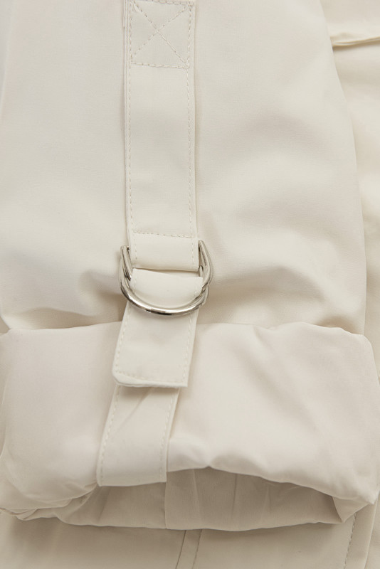 Krémová parka na jaro/podzim