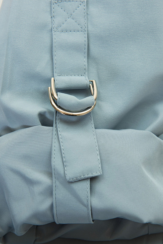 Baby blue jarní parka s odepínatelnou kapucí