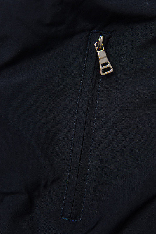 Tmavě modrá zimní parka s odnímatelnou podšívkou