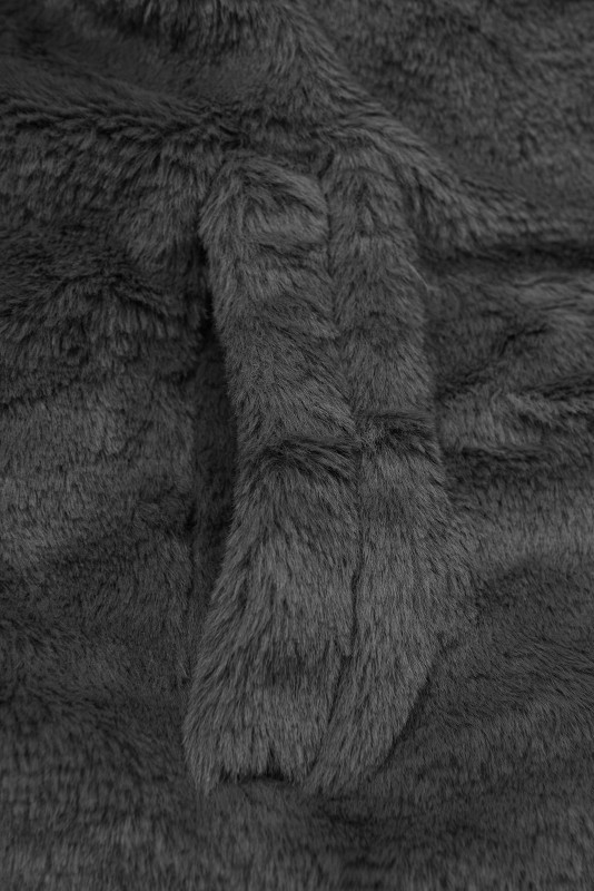 Šedá oboustranná zimní bunda