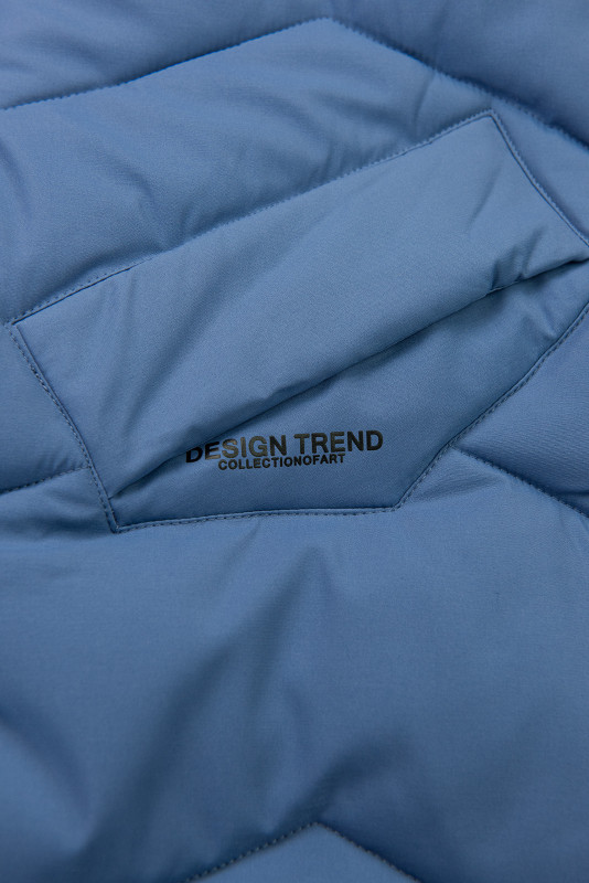 Modrá zimní bunda s kapucí FROST