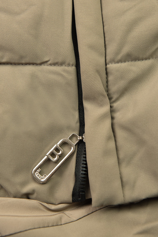 Béžová zimní bunda s kapucí FROST