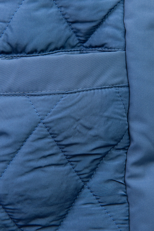 Zimní bunda/parka se stahováním v pase modrá