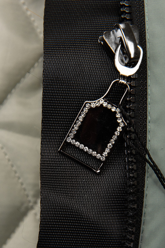 Nefritově zelený přechodný plášť/parka