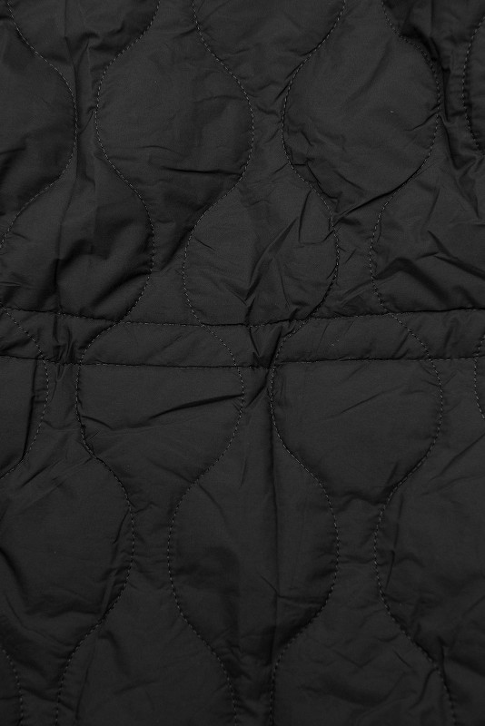 Prošívaná podzimní parka černá/červená