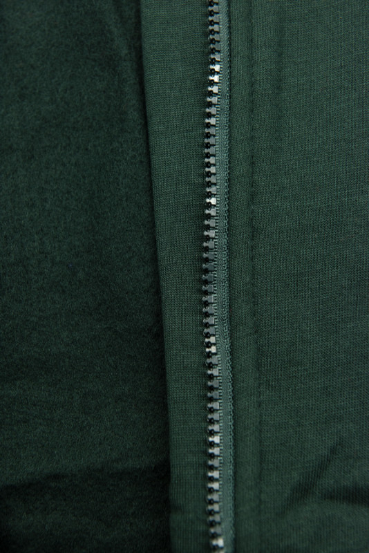 Mikina v prodlouženém střihu tmavě zelená