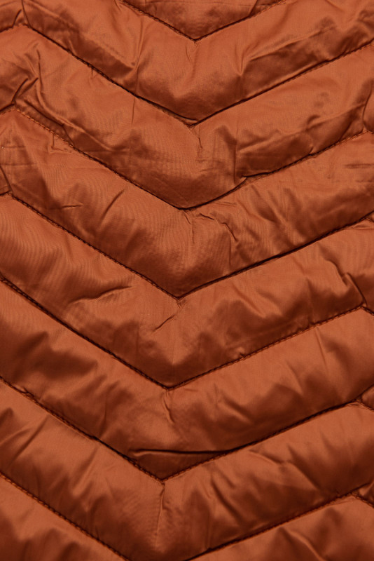 Lehká přechodná bunda skořicově hnědá