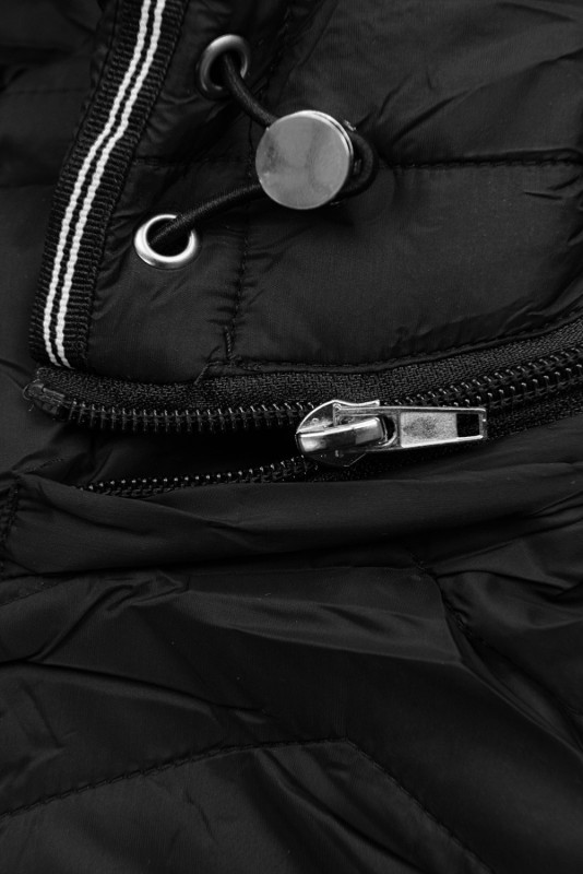 Lehká přechodná bunda černá