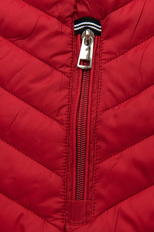 Lehká přechodná bunda červená