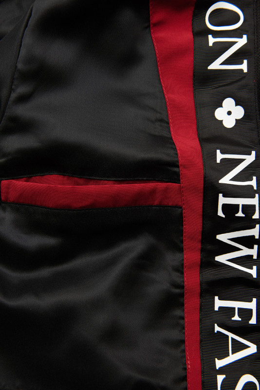 Lehká přechodná parka FASHION červená