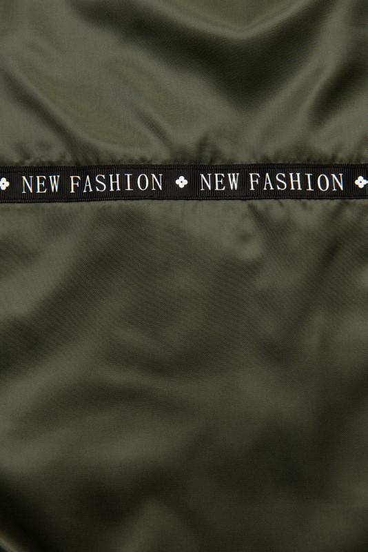 Lehká přechodná parka FASHION černá/khaki