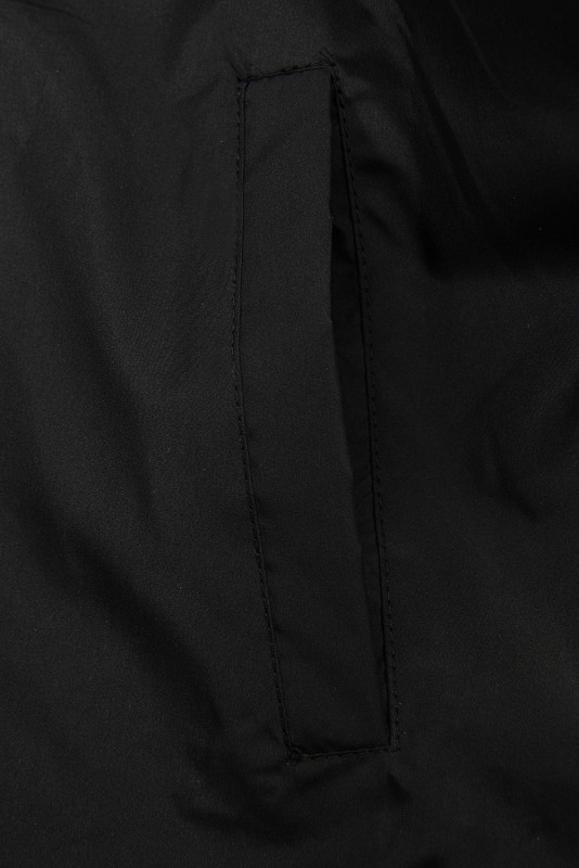 Oboustranná přechodná bunda černá