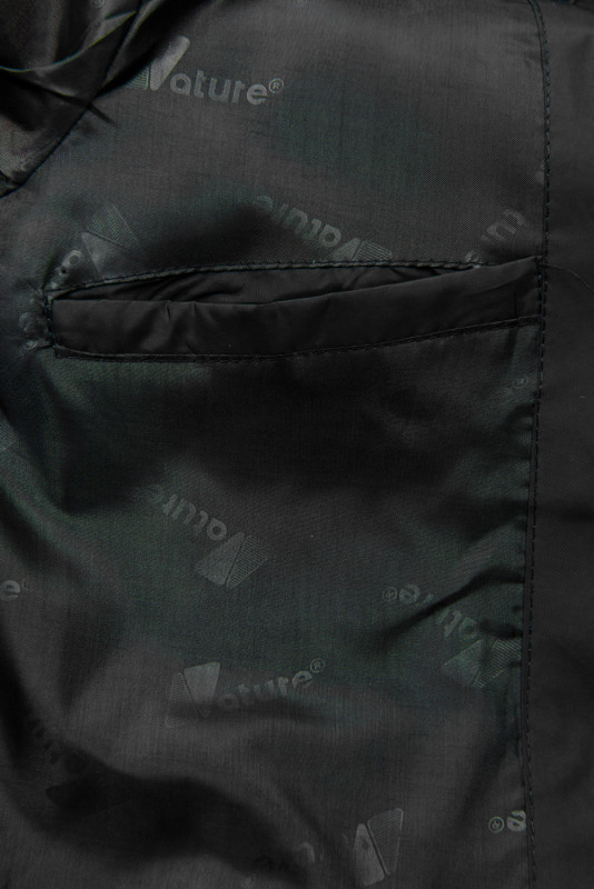 Přechodná bunda v prodlouženém střihu černá