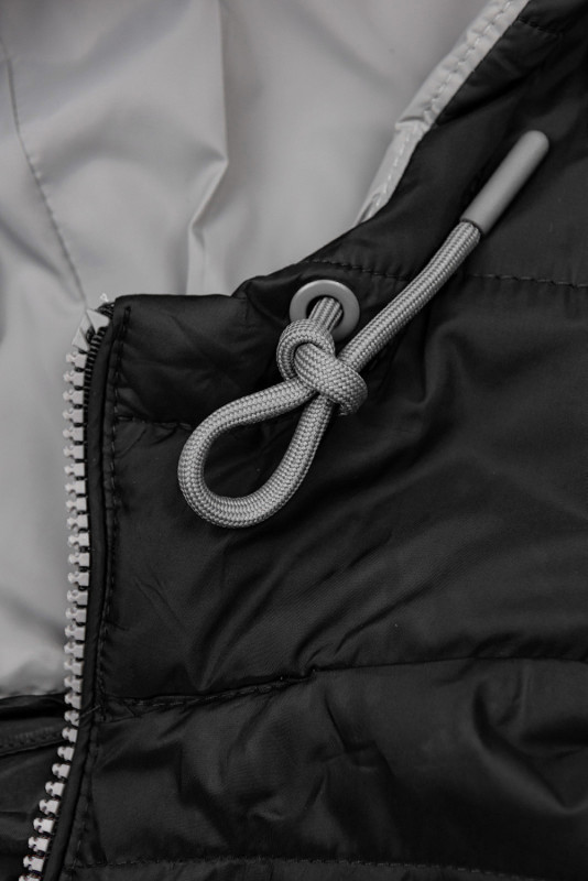 Prošívaná lehká bunda černá