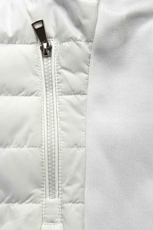 Bílá oboustranná přechodná bunda