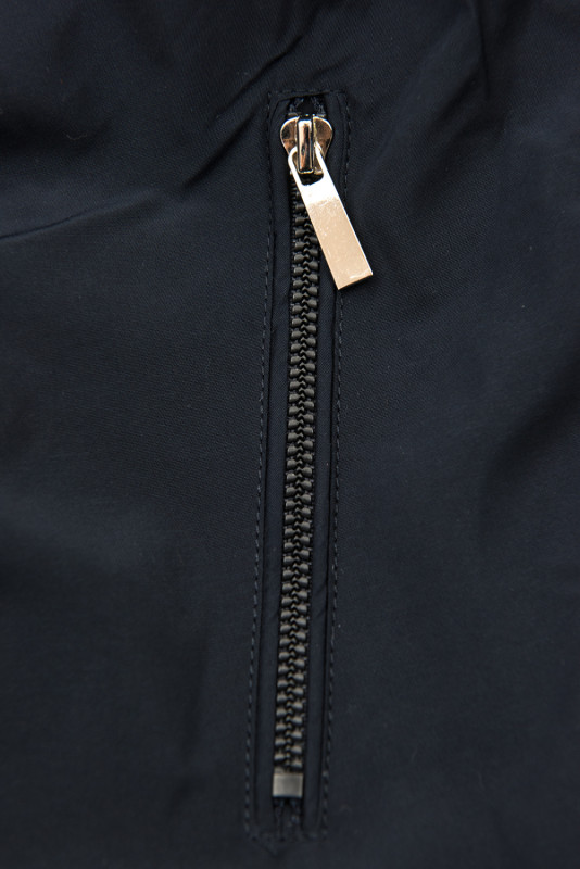 Tmavě modrá oboustranná parka na zimu