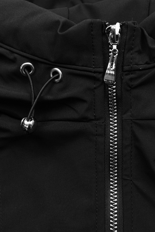 Černá přechodná parka