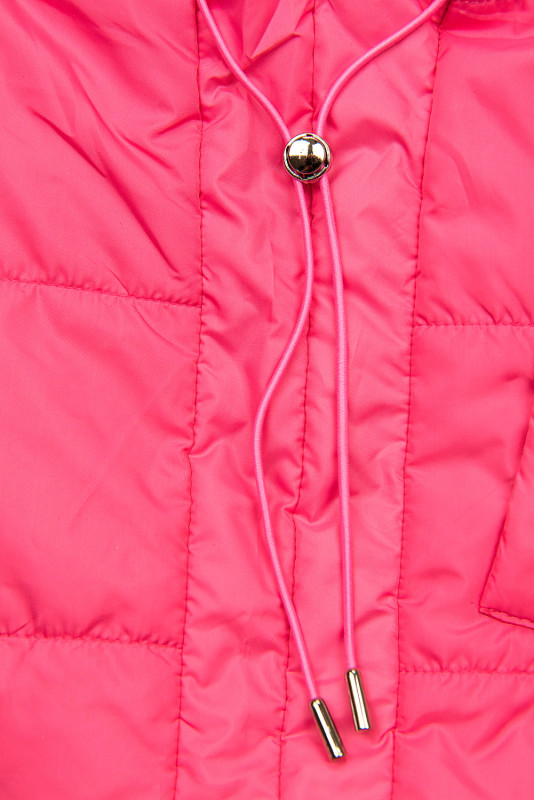 Růžová vesta s výplní