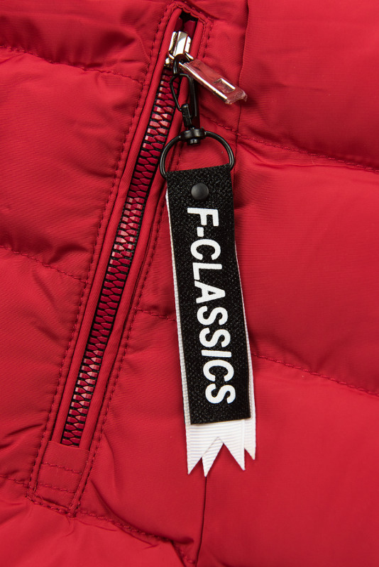 Červená bunda na období podzim/zima