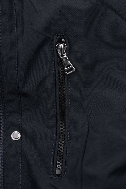 Tmavě modrá/béžová parka na období podzim/zima