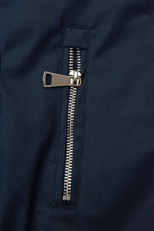 Tmavě modrá parka s vyjímatelným plyšovým futrem