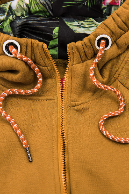 Mustard prodloužená mikina od LHD