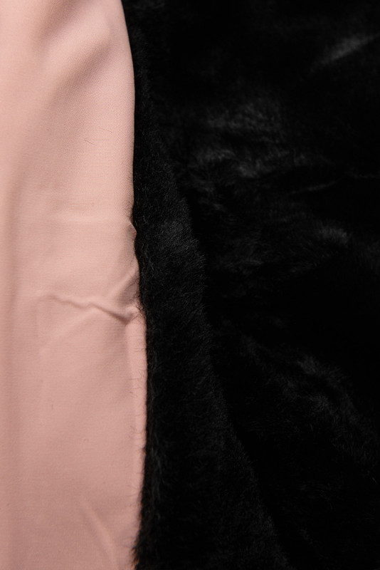 Zimní dětská bunda černá/růžová