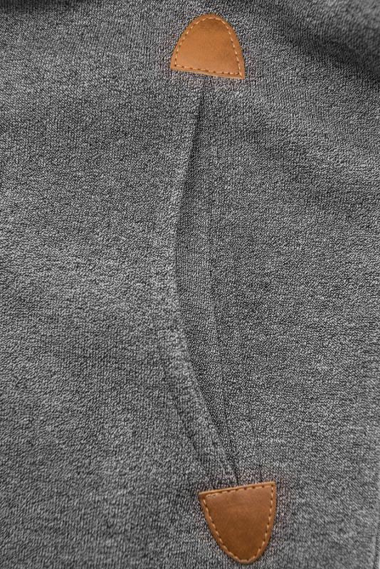 Grafitová mikina ve slim střihu